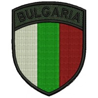 Бълг. Флаг с надпис Bulgaria - щит